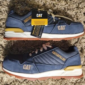 Caterpillar Navy Sneakers with Mustard Highlights